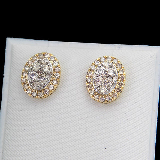 1.00ct Oval Earrings