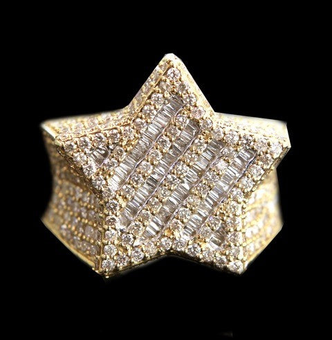 Baguette Star Ring