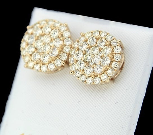 3.00ct Cluster Earrings