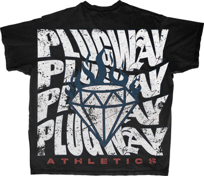 (Pre-Order) Plugway Athletics Tee (Red & Blue)