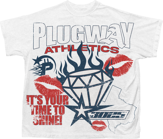 (Pre-Order) Plugway Athletics Tee (white)