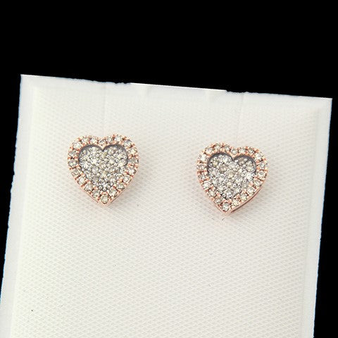 0.38ct Heart shape Earrings