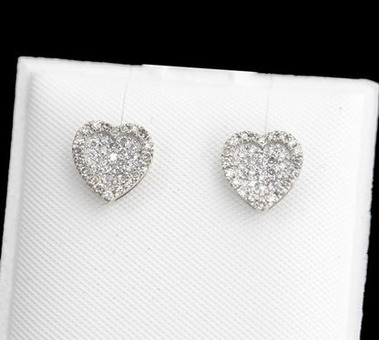 0.38ct Heart shape Earrings