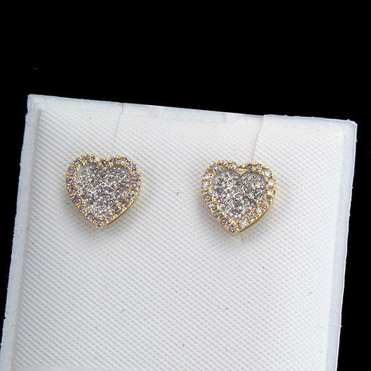 0.38ct Heart shape Earrings